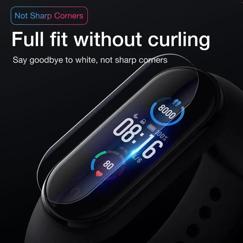 

Защитная пленка для XiaoMi Mi Band 5, защитная пленка для экрана браслета Mi Band 5 Band5, мягкое стекло, защита экрана от царапин
