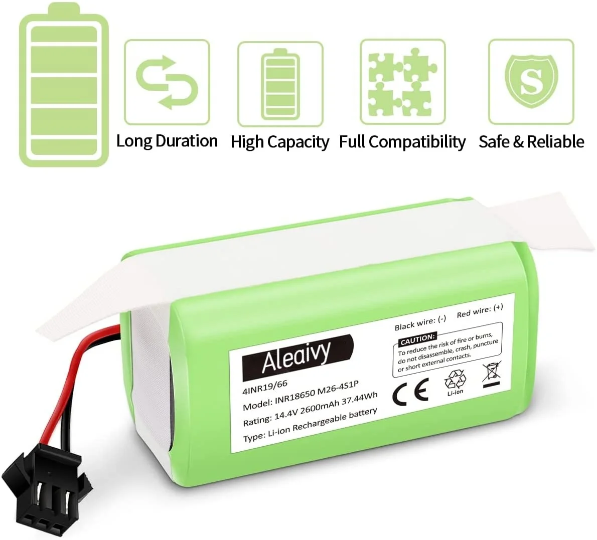 18650 Li-ion Battery 14.4V 3500mAh for Conga Excellence 990 Ecovacs Deebot N79 N79S DN622 Eufy Robovac 11 11S 12 15C 15S 35C |