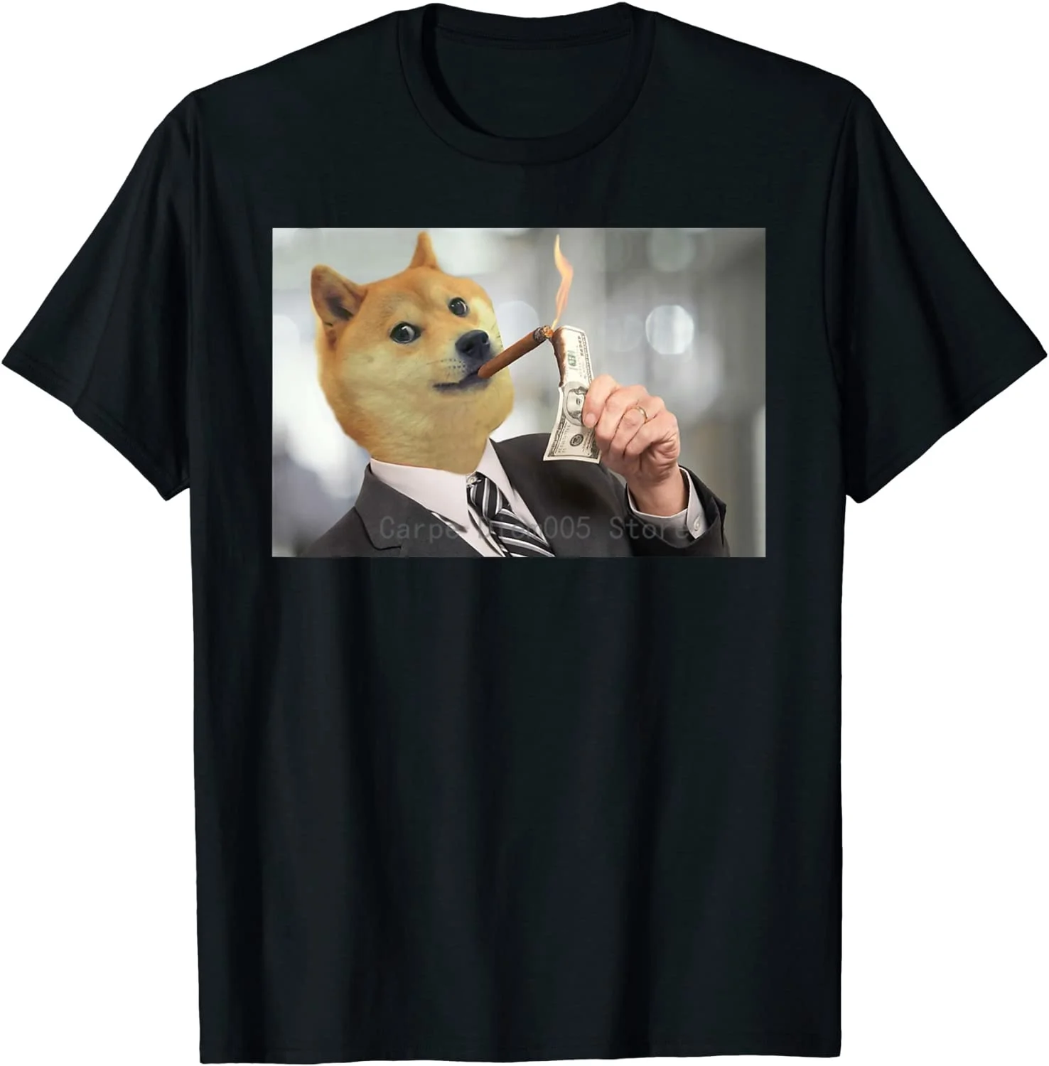 

Fashion Shiba Inu Doge Bread Meme Dog Such Money Much Wow T-Shirt