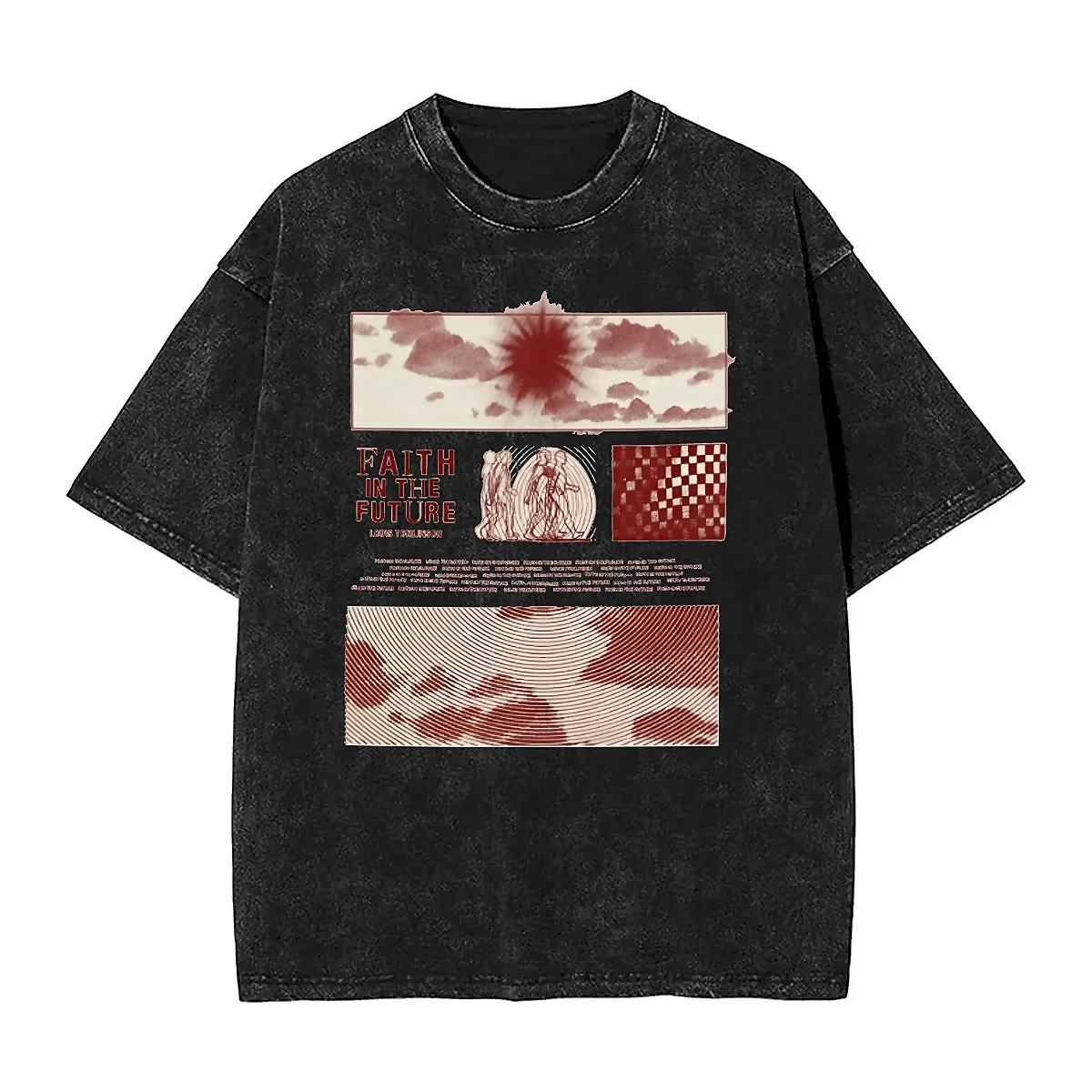 Футболка с коротким рукавом круглым вырезом и принтом музыкальной певицы