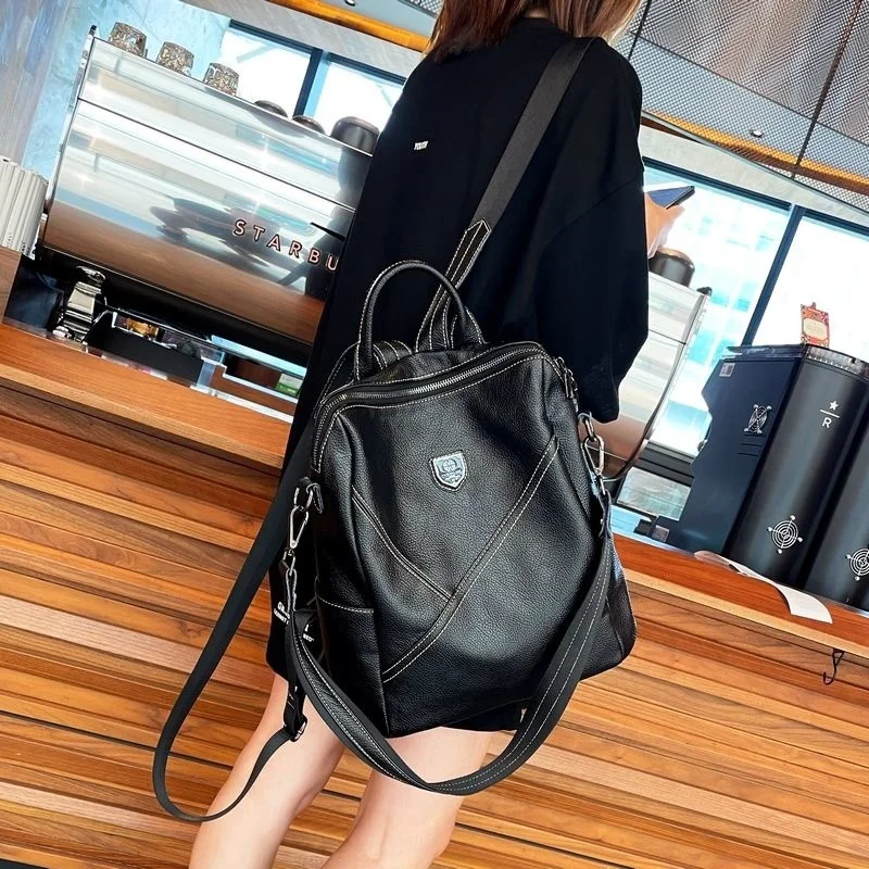 

Women Backpack Designer High Quality Real Leather Women Bag School Bags Multifunction Large Capacity Travel Backpacks Mochila