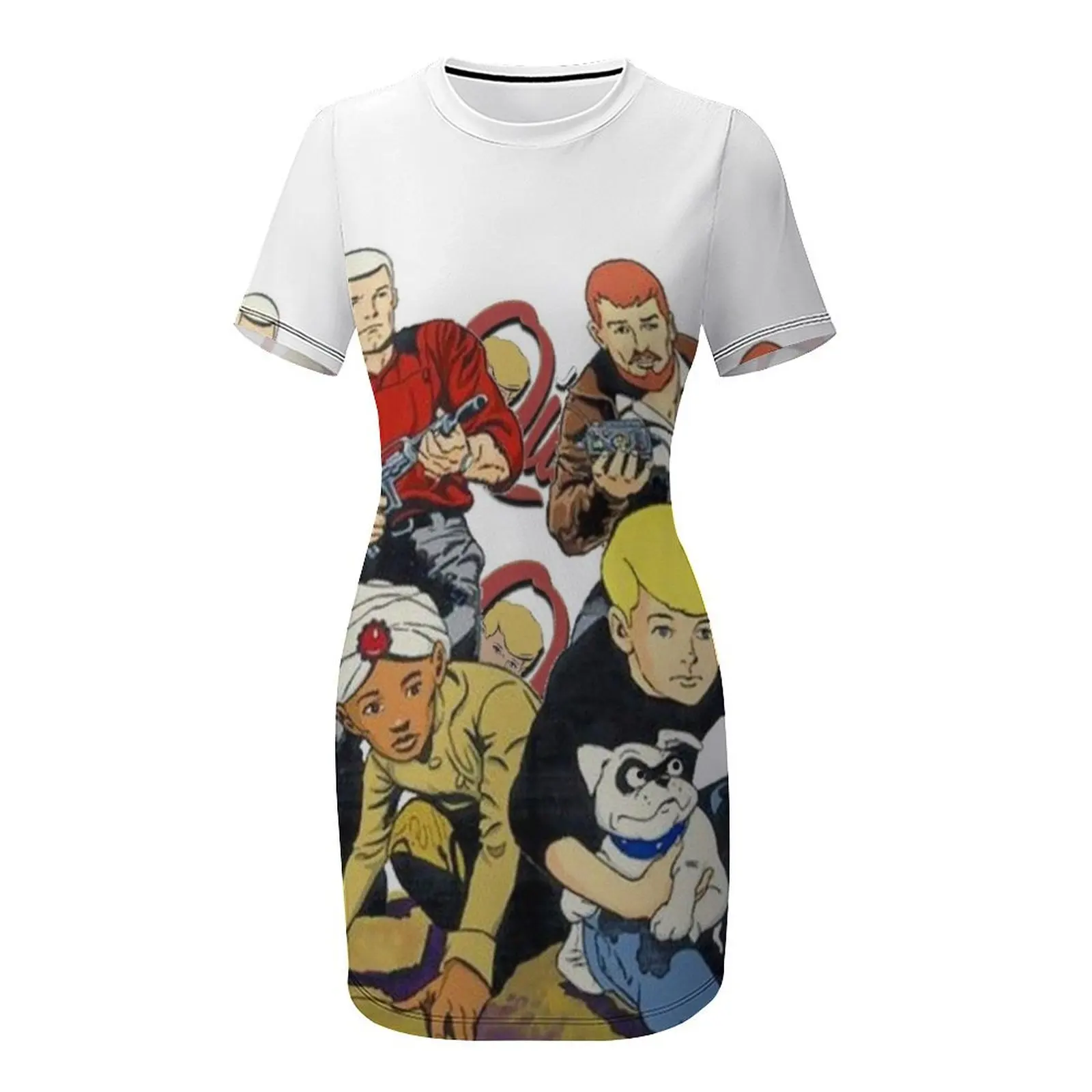 Платье Jonny Quest короткое из полиэстера и спандекса