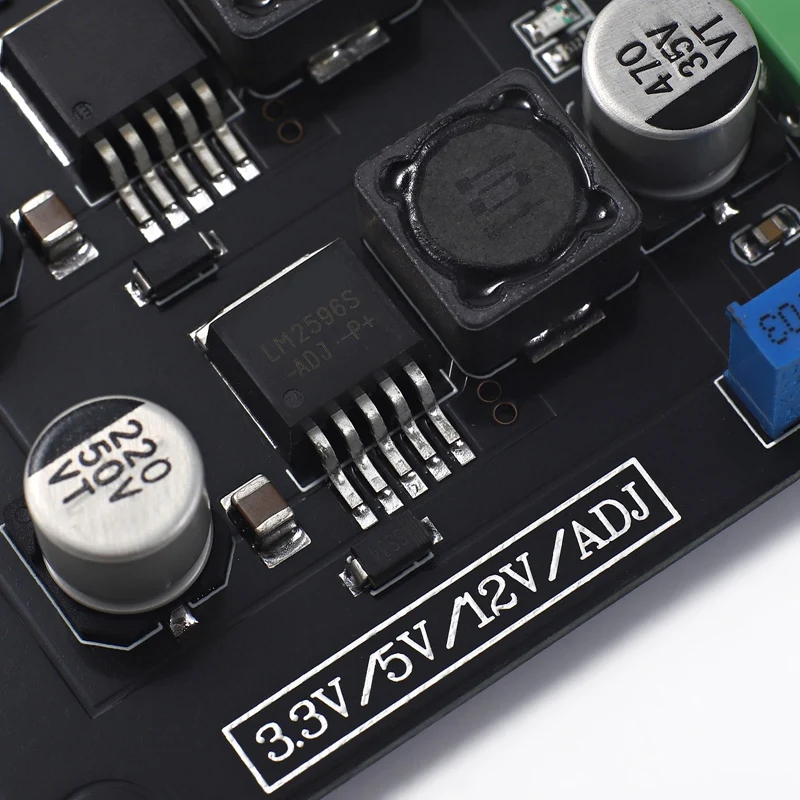Многоканальный импульсный источник питания LM2596 3 В/5 В/12 В/ADJ Регулируемый Модуль