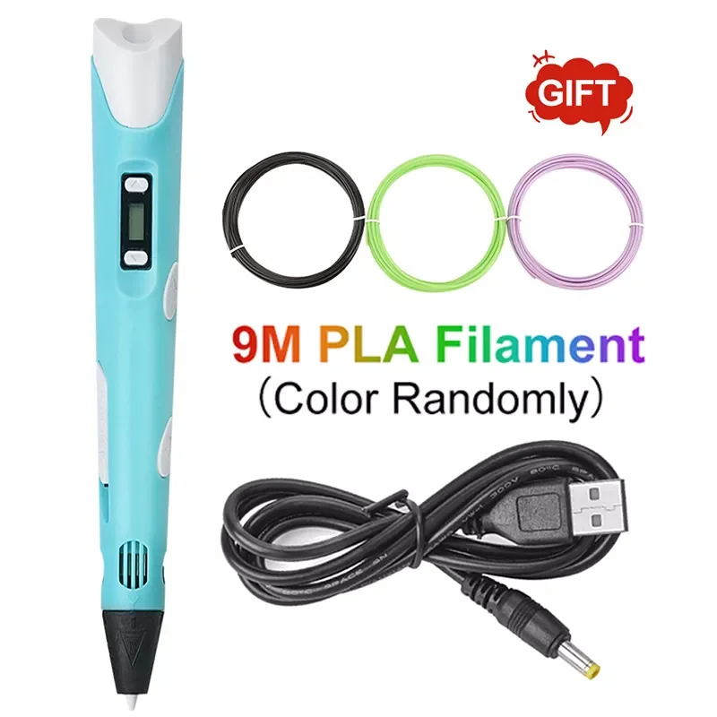 

NEW2023 DIY 3D Printing Pen Drawing 3D Pens Educational Toy With LCD Screen PLA Filament Pen for Children Gift DIY Drawing Print