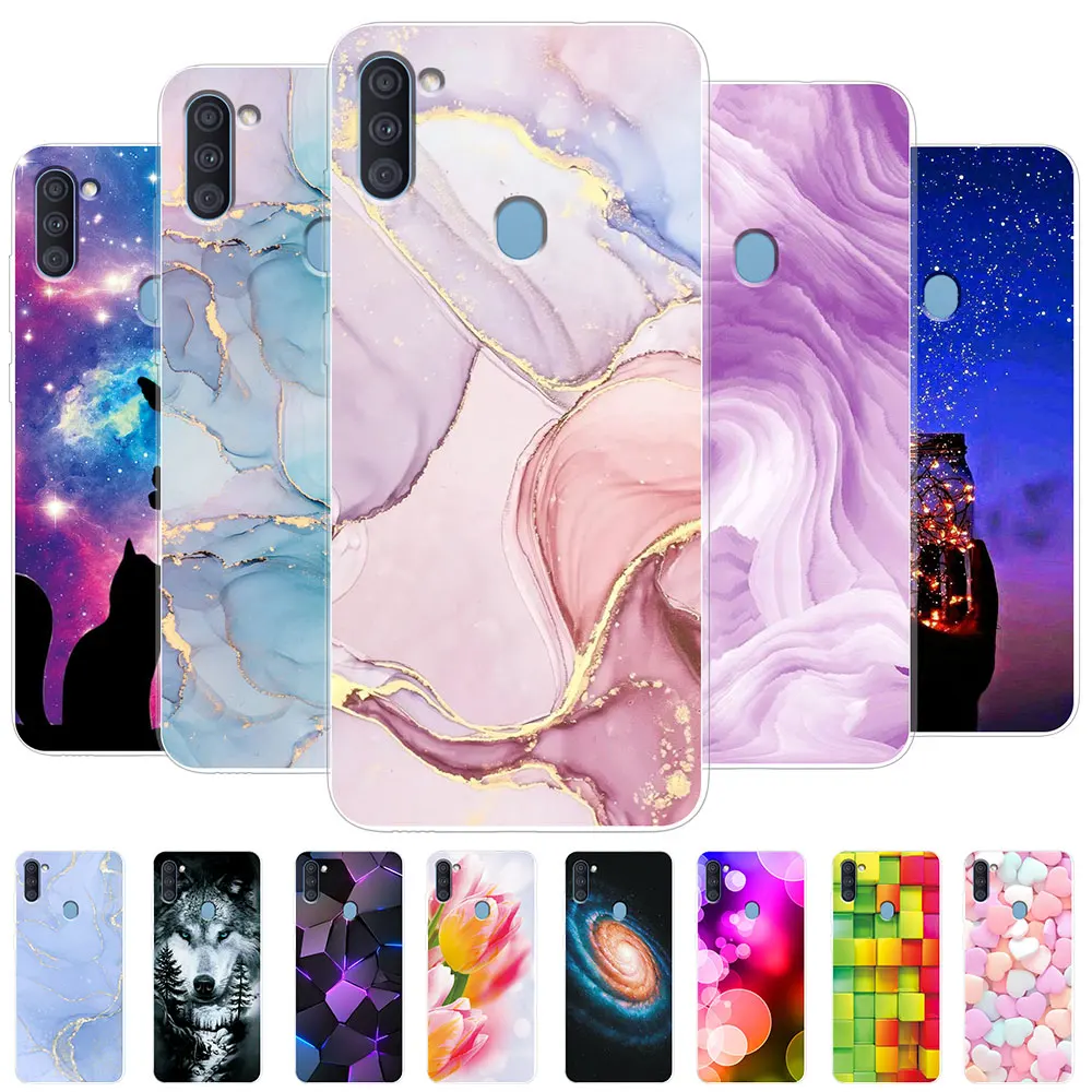 Чехол для Samsung A11, Мягкая силиконовая задняя крышка из ТПУ для Samsung GalaxyM11, A11, A11, M11, Прозрачный бампер