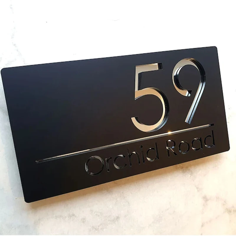 

Персонализированная наружная табличка с цифрами из акрила