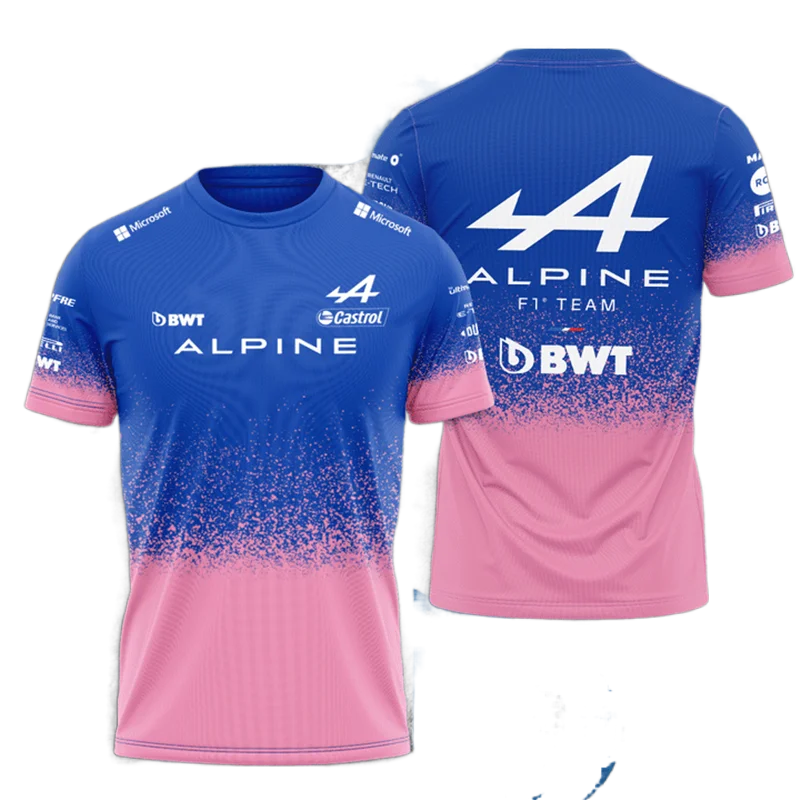 

2022 F1 Alpine T-Shirts Kits Teams Tops Spain Alonso T-Shirts Jerseys Formula One Suits Shirts Moto Motocross Breathable Tee
