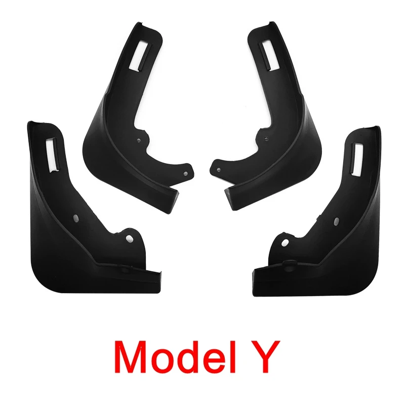

For Tesla Model 3 Y Mud Flaps No Drill Mudguards Winter Splash Guards Front Rear Fender Protector Car Accessories（2021-2023）