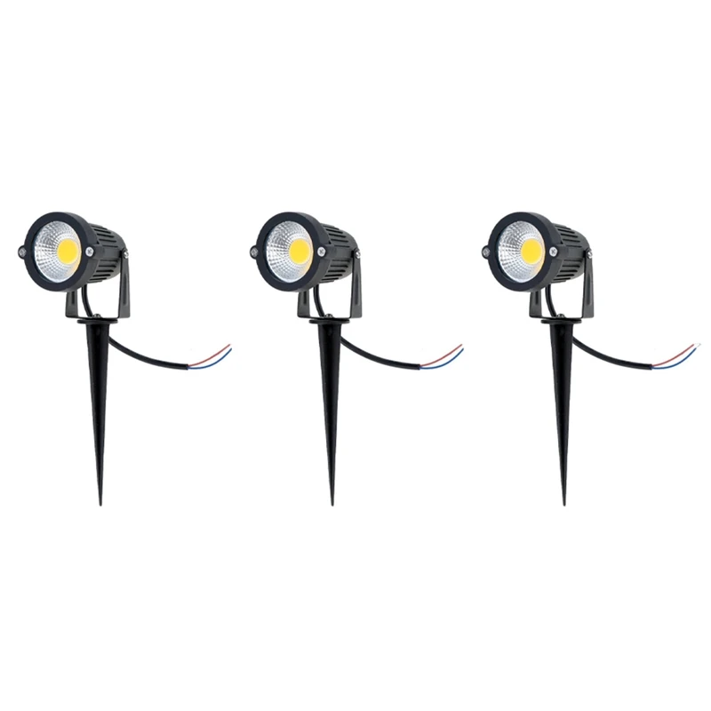 

3X IP65 Outdoor Landscape LED Lawn Light Garden Spotlight 5W 12V AC DC-FS-PHFU