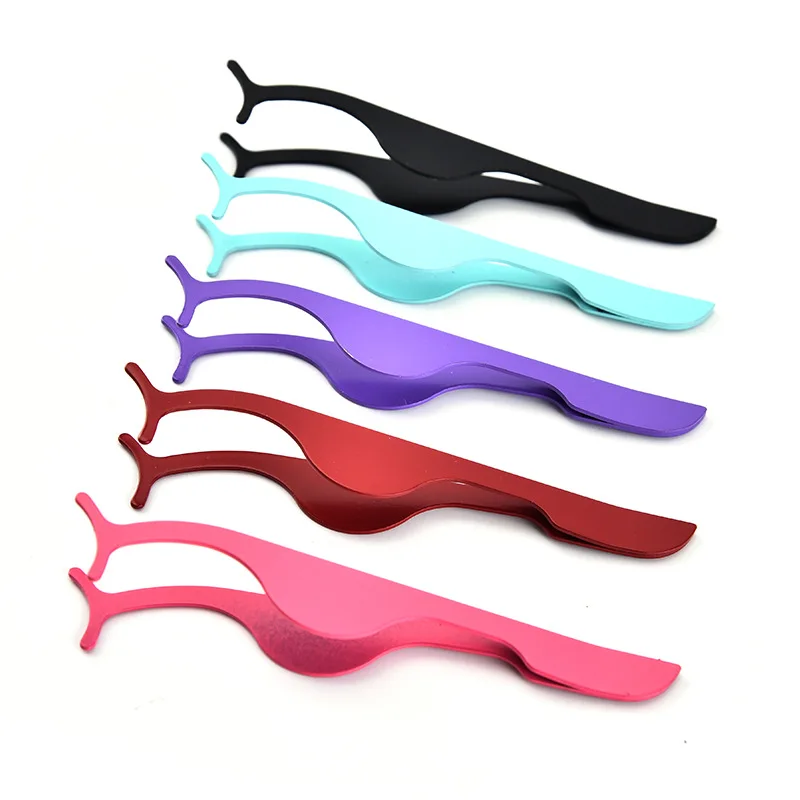 

False Eyelash Aids Eyelash Tweezers Stainless Steel Eyelash Tweezers Makeup Tools Eyelash Curlers