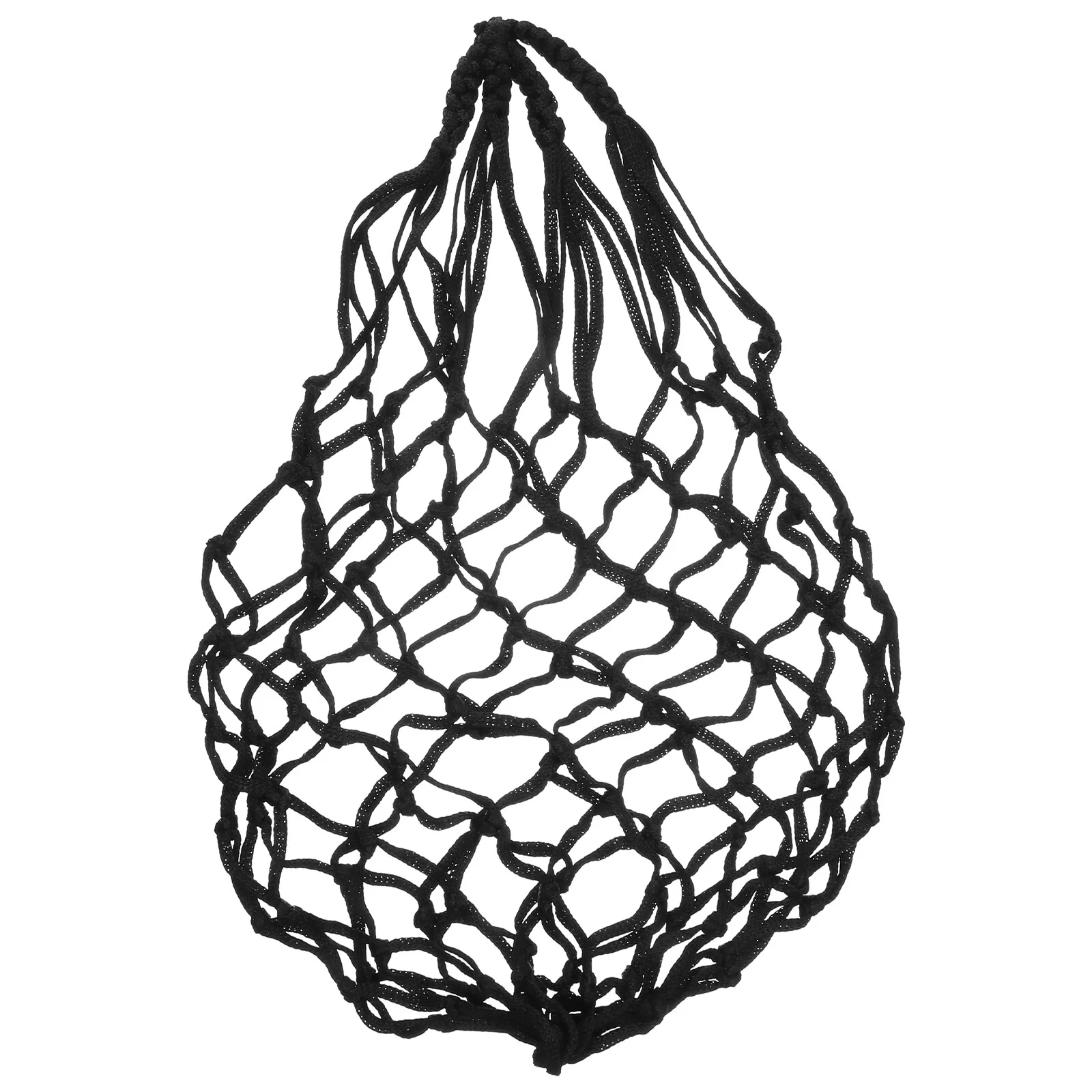 

Hay Net- Nylon Rope Hanging Travel Feeder Feed Bag Horse Feeder Tote Feeding Container ( Black )