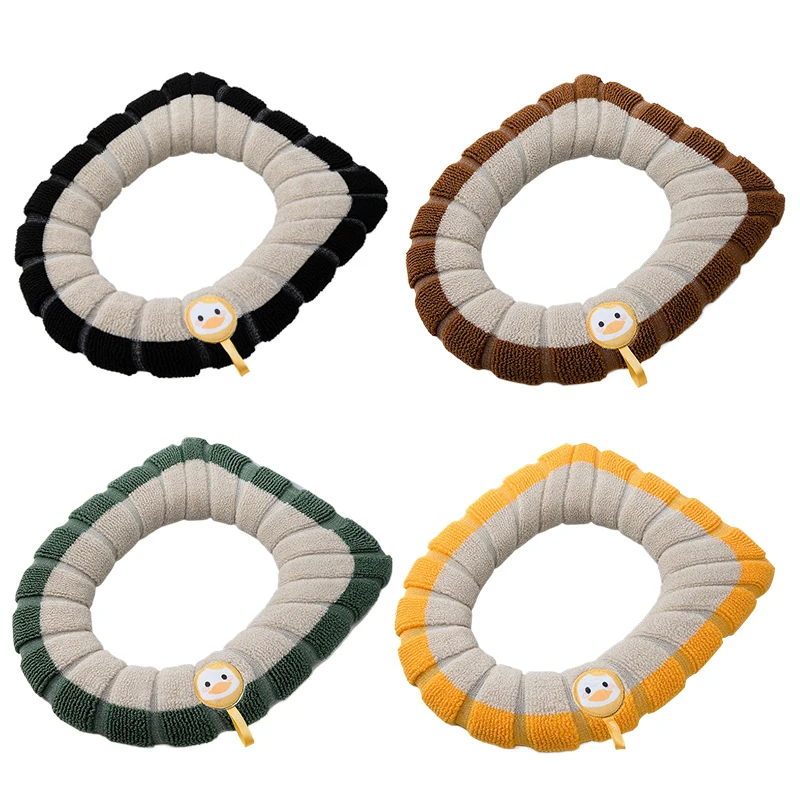 Утолщенный чехол на сиденье унитаза товары для ванной комнаты можно снимать