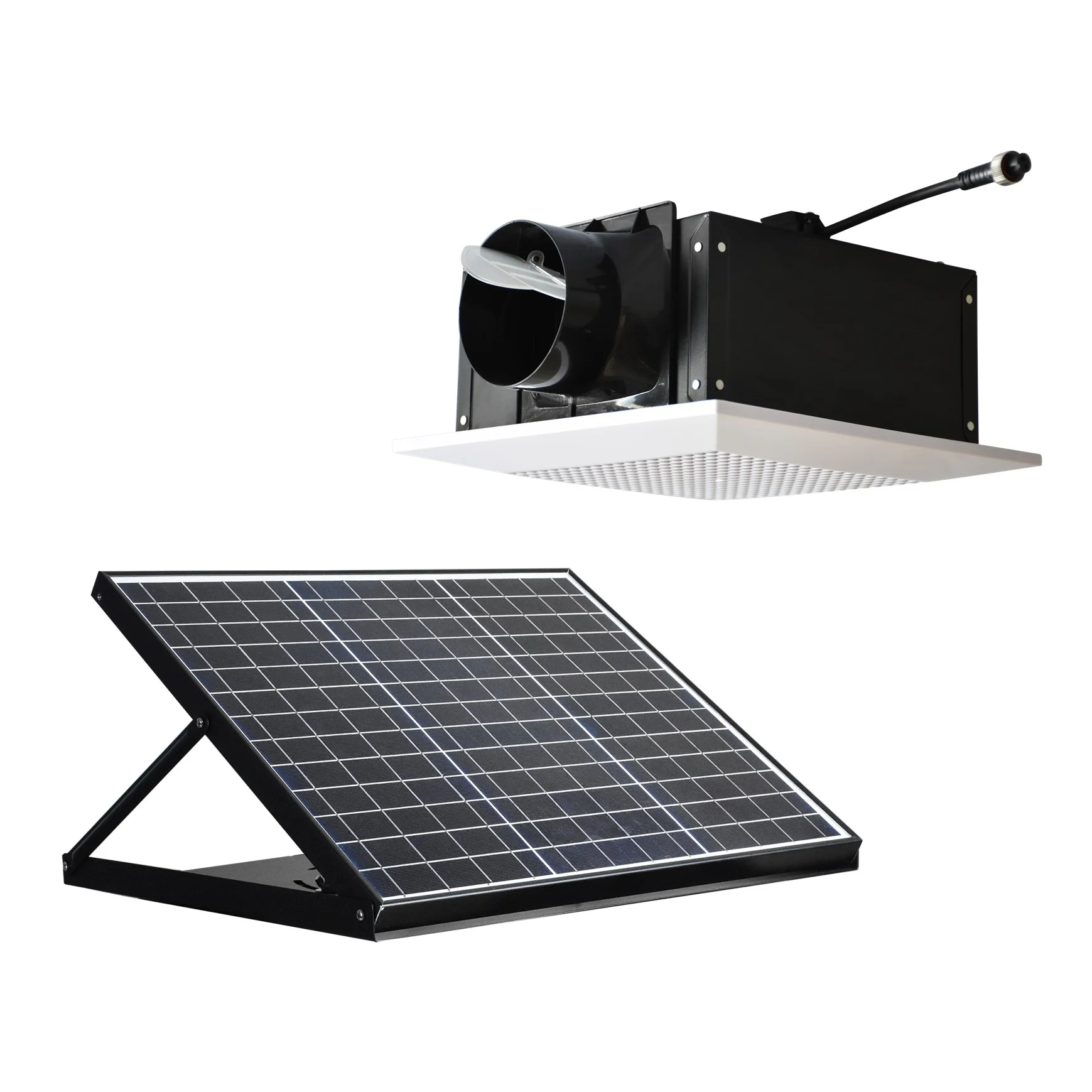

Bathroom Solar Powered Ceiling Exhaust Air Vent Fans with Solar Powered System Air Extractor for Fresh Air Ventilation System
