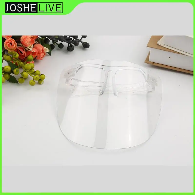 

Защитный козырек унисекс на все лицо, прозрачный откидной походный козырек, защитный козырек для работы, защита от капель, регулируемая про...