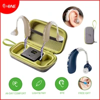 rechargeable mini lighter digital hearing aid sound amplifier deaf aid audiphone behind ear