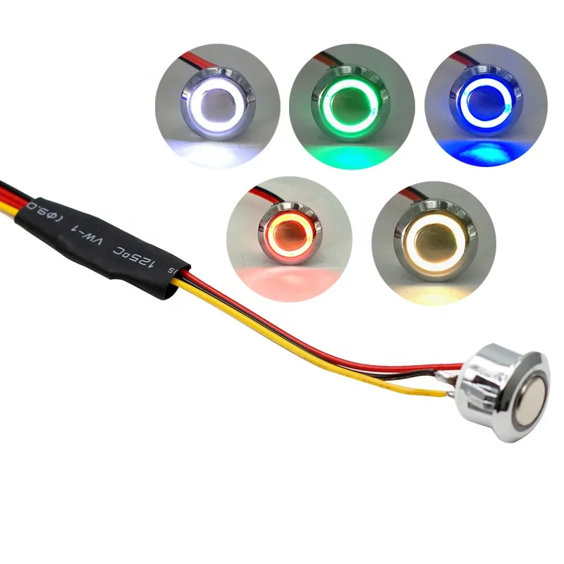 

LED desk lamp night light touch dimming switch key induction dimming button touch switch with indicator light