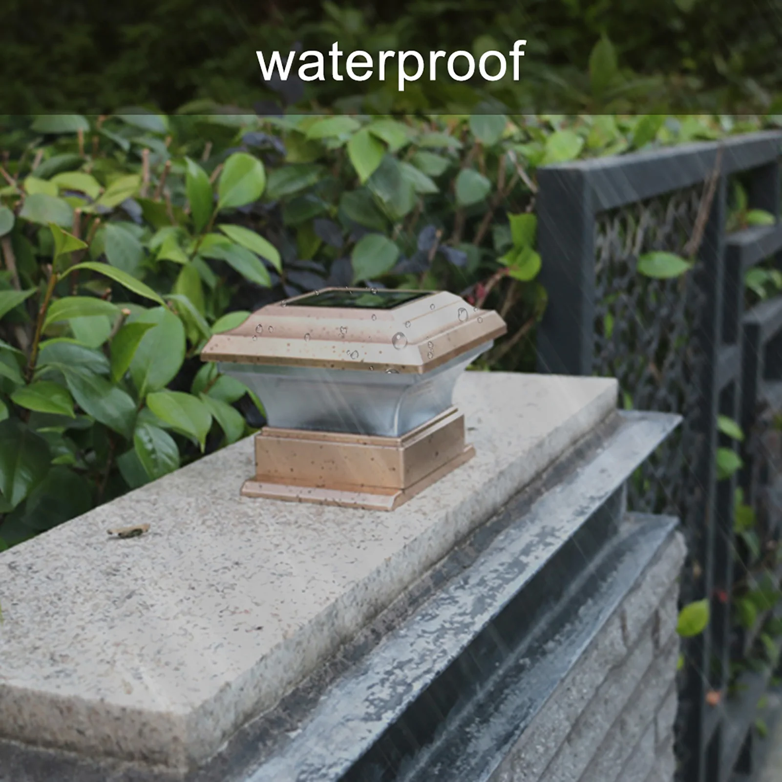 Столб загородки солнечной энергии освещает Водонепроницаемый Открытый Садовый