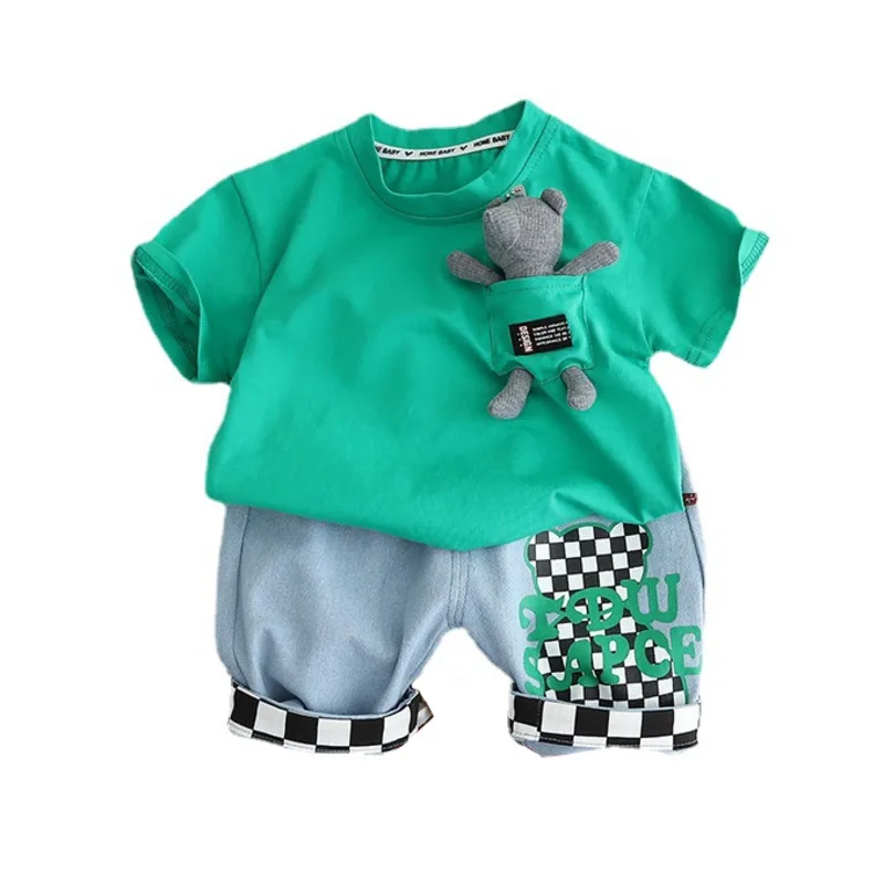 

New Summer Baby Clothes Suit Children Boys Girls Sports T-Shirt Shorts 2Pcs/Sets Toddler Fashion Casual Costume Kids Sportswear