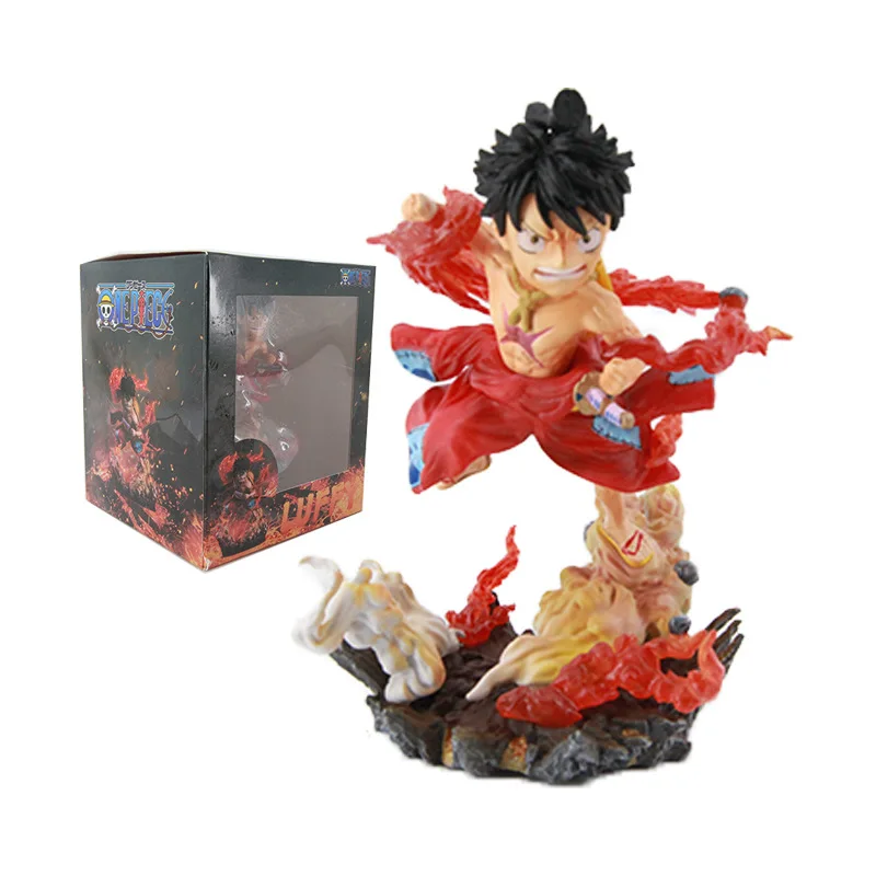 

Аниме One Piece Q версия огненного кулака Луффи кимоно из страны сцена битвы ПВХ экшн-фигурка коллекционные модели игрушки детские подарки