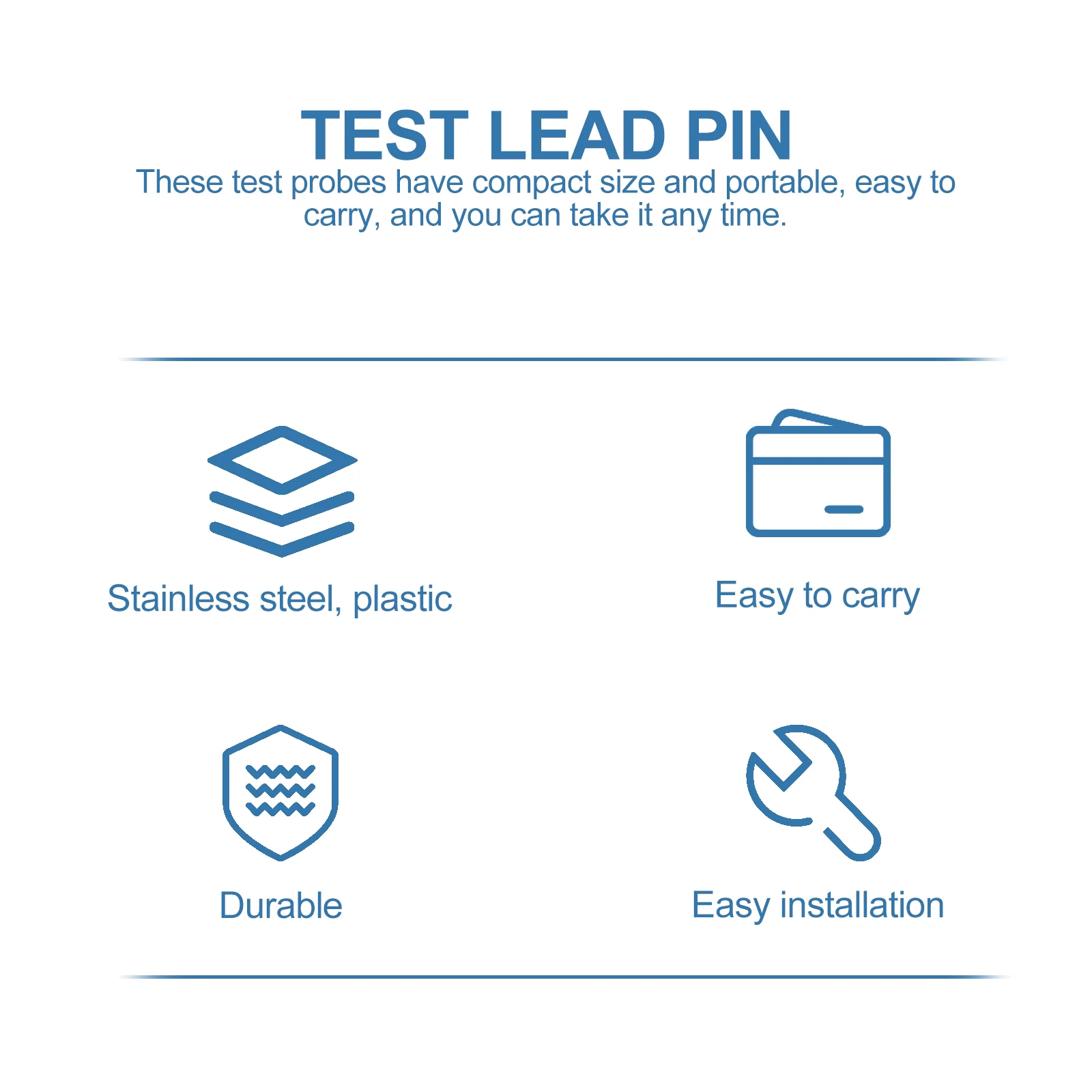 

6 Pcs Multimeter Probe Car Test Pin Digital Motores Para Portones Electricos Tips Needle