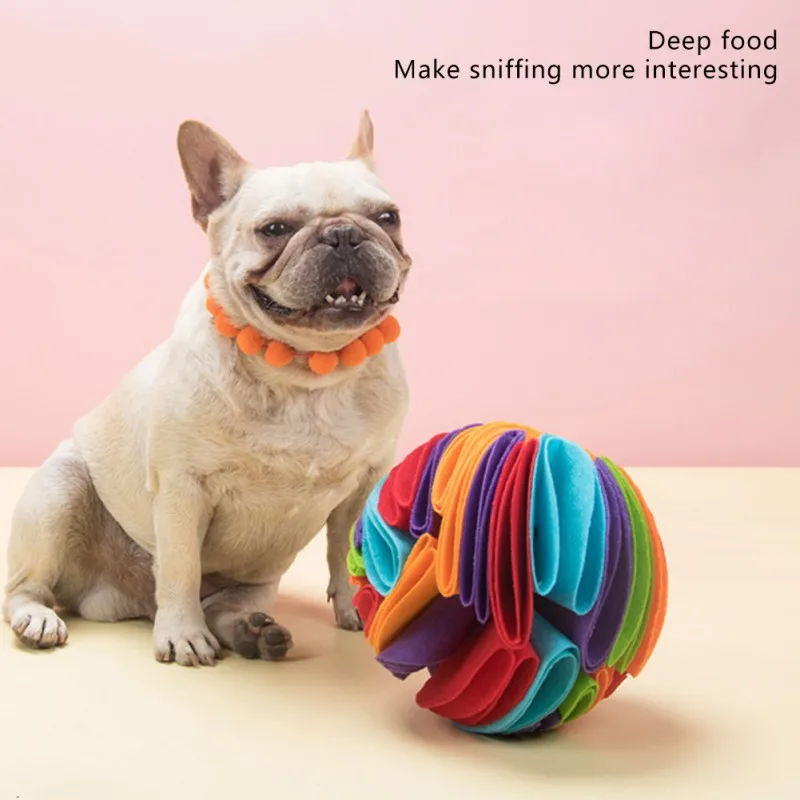

Dog Sniffing Mat Toys for Small Dog Snuffle Ball Training Food Slow Feeding Pad Collapsible Pet Nose Blanket Toy Pet Puppies