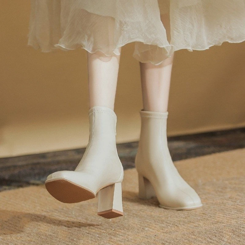 Новинка 2024 универсальная женская двойная юбка с квадратным носком модные