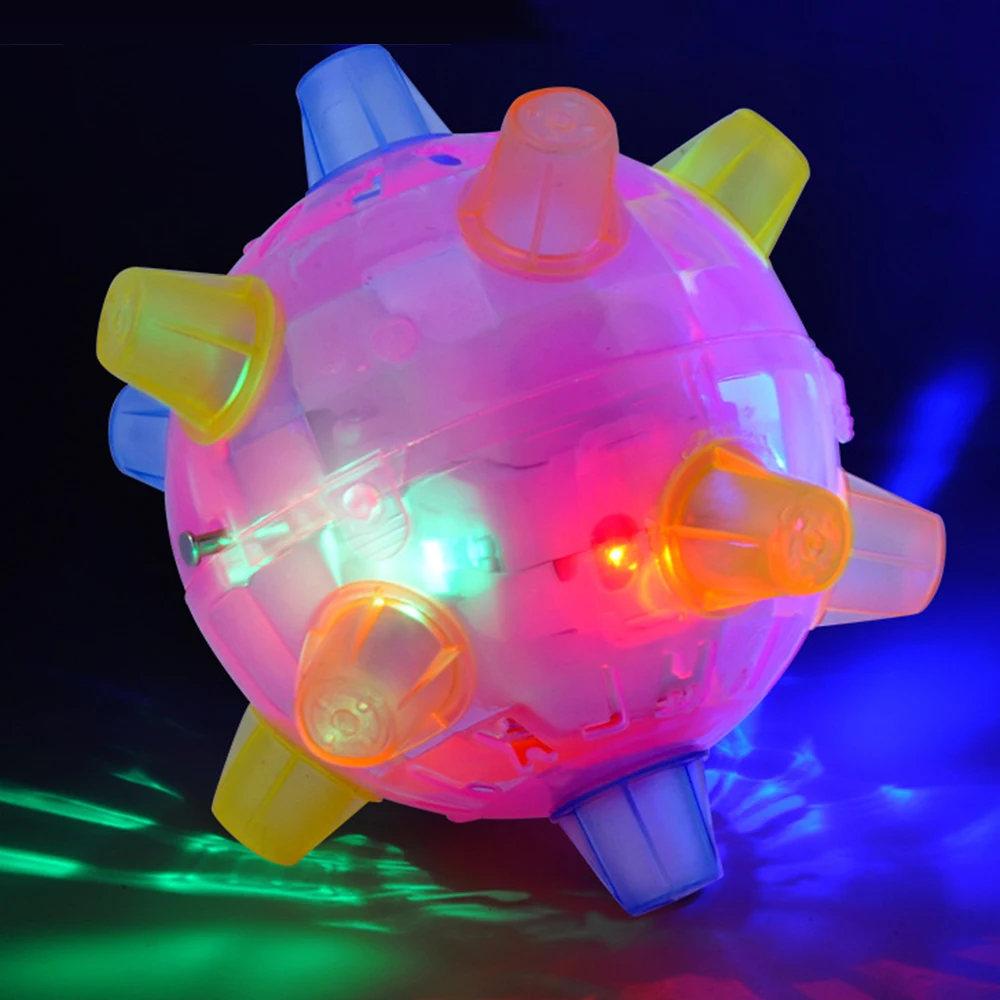 

Electronic Toys For Kids Bouncing Ball Game Crazy Dancing Light Music Luminous Rotating Ball Birthday Party Toys For Girls Boy