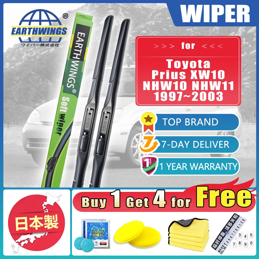 

For Toyota Prius 10 XW10 1997 1998 1999 2000 2001 2002 2003 NHW10 NHW11 Car Front Wiper Blades Bruches Windscreen Accessories