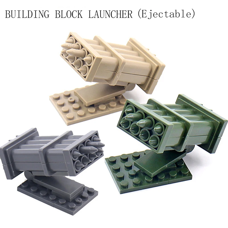 Конструктор MOC Rocket Gun сборочное оборудование набор кирпичей военная бомба