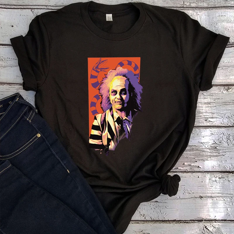 

Beetlejuice T Shirt Vintage Shirts Beetlejuice Women T Shirt Harajuku Tops Aesthetic Clothes Vintage Tees Fashion