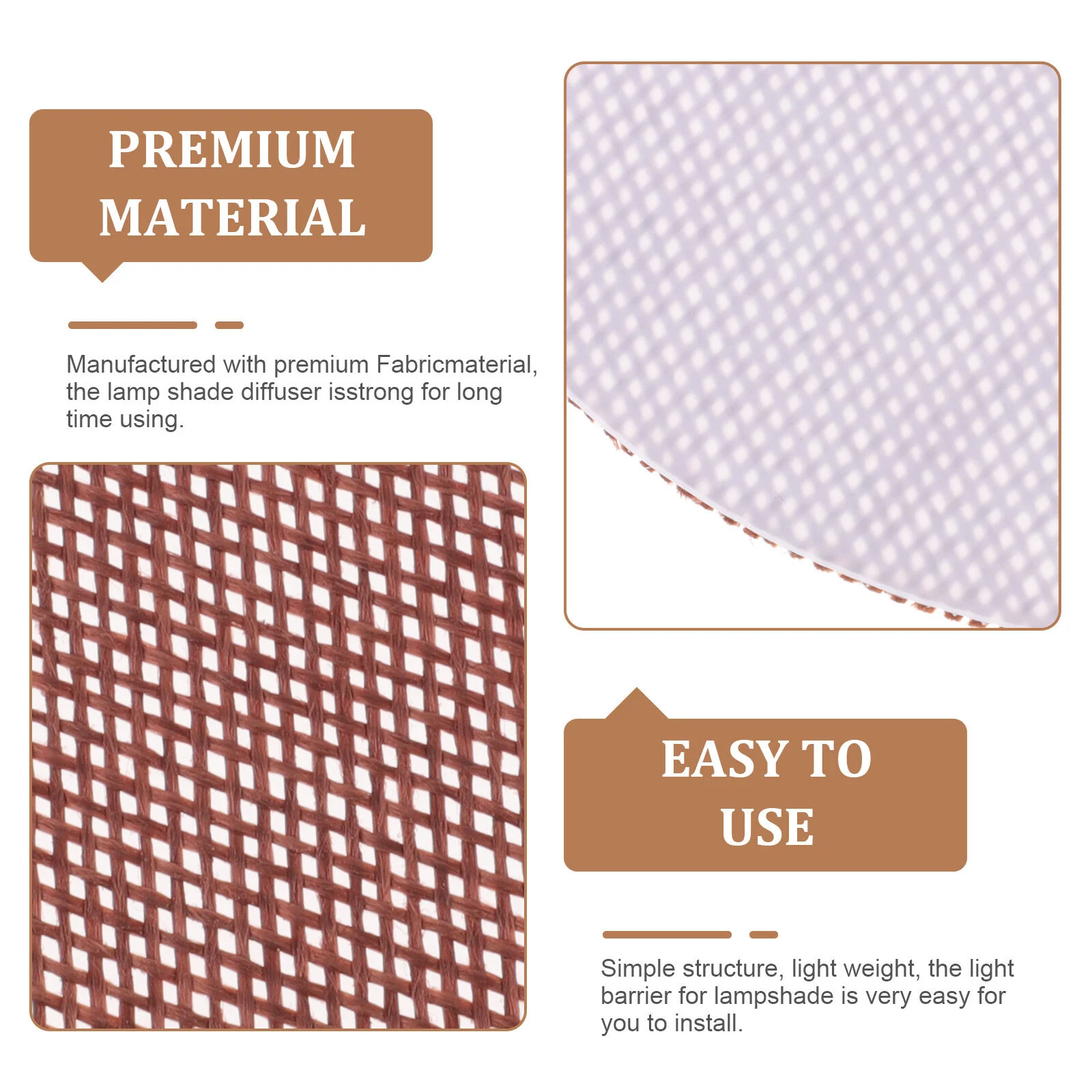 

Tool Light Barrier Lamp Shade Parts DIY Bottom Cover Lampshade Shading Plates Fabric Diffusers