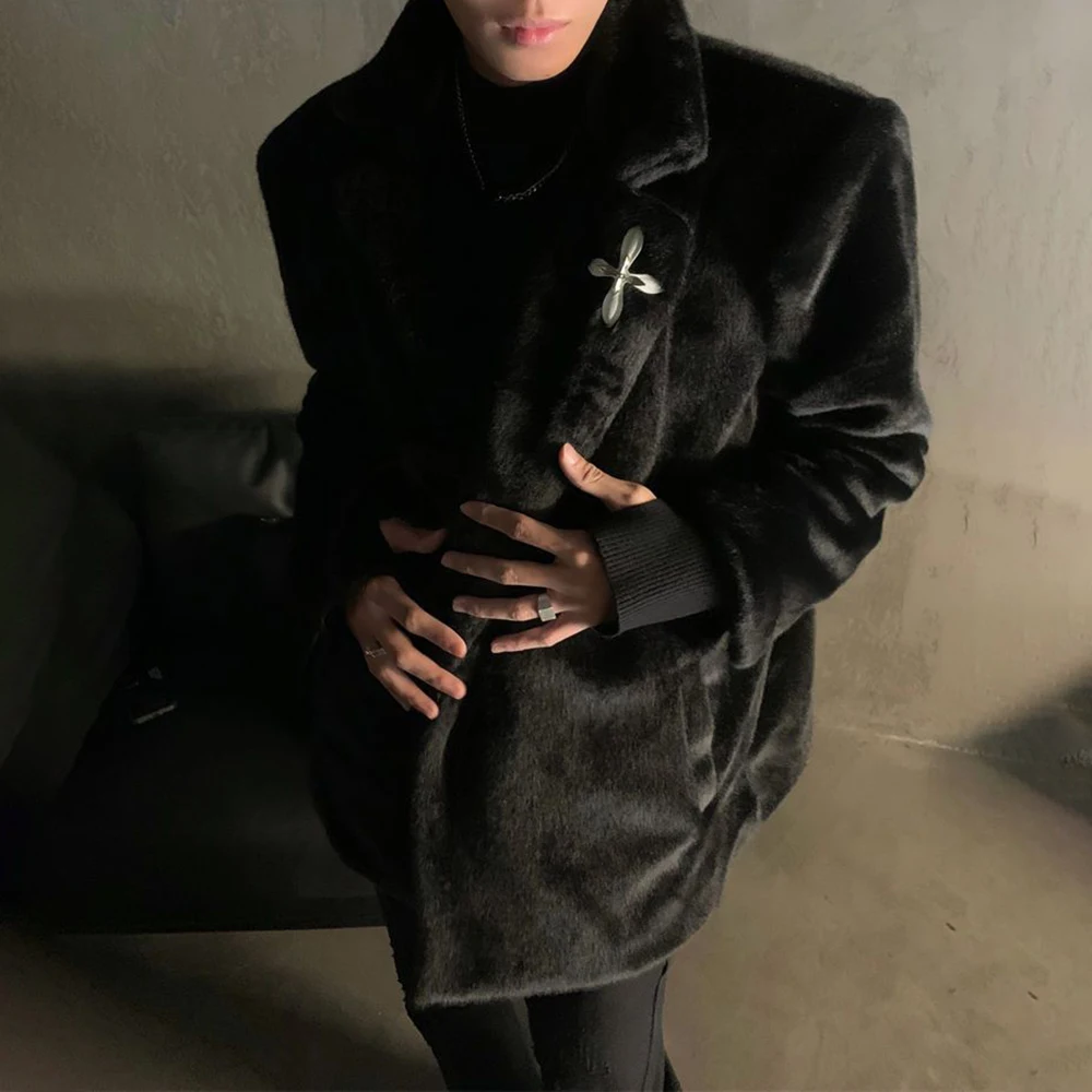 Плюшевый мужской пиджак