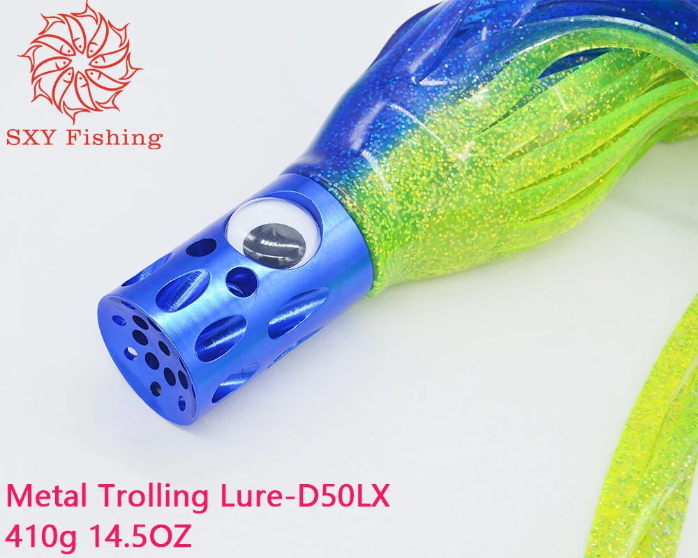 SXY рыболовная металлическая троллинговая приманка алюминиевая головка осьминог