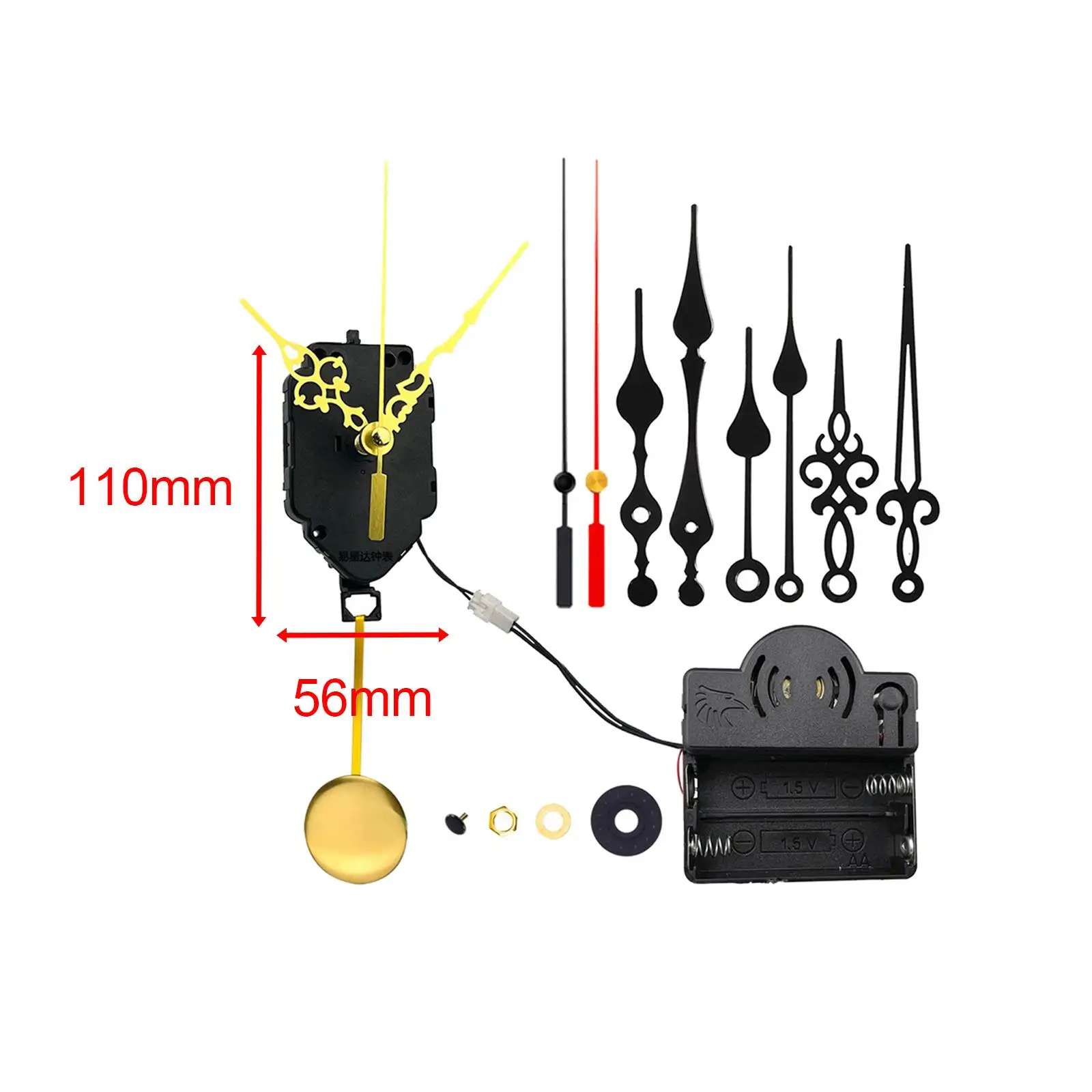

Professional Quartz Clock Movement Mechanism DIY Wall Clock Movement Pendulum Trigger Chime Music Box DIY Wall Clock Accessory