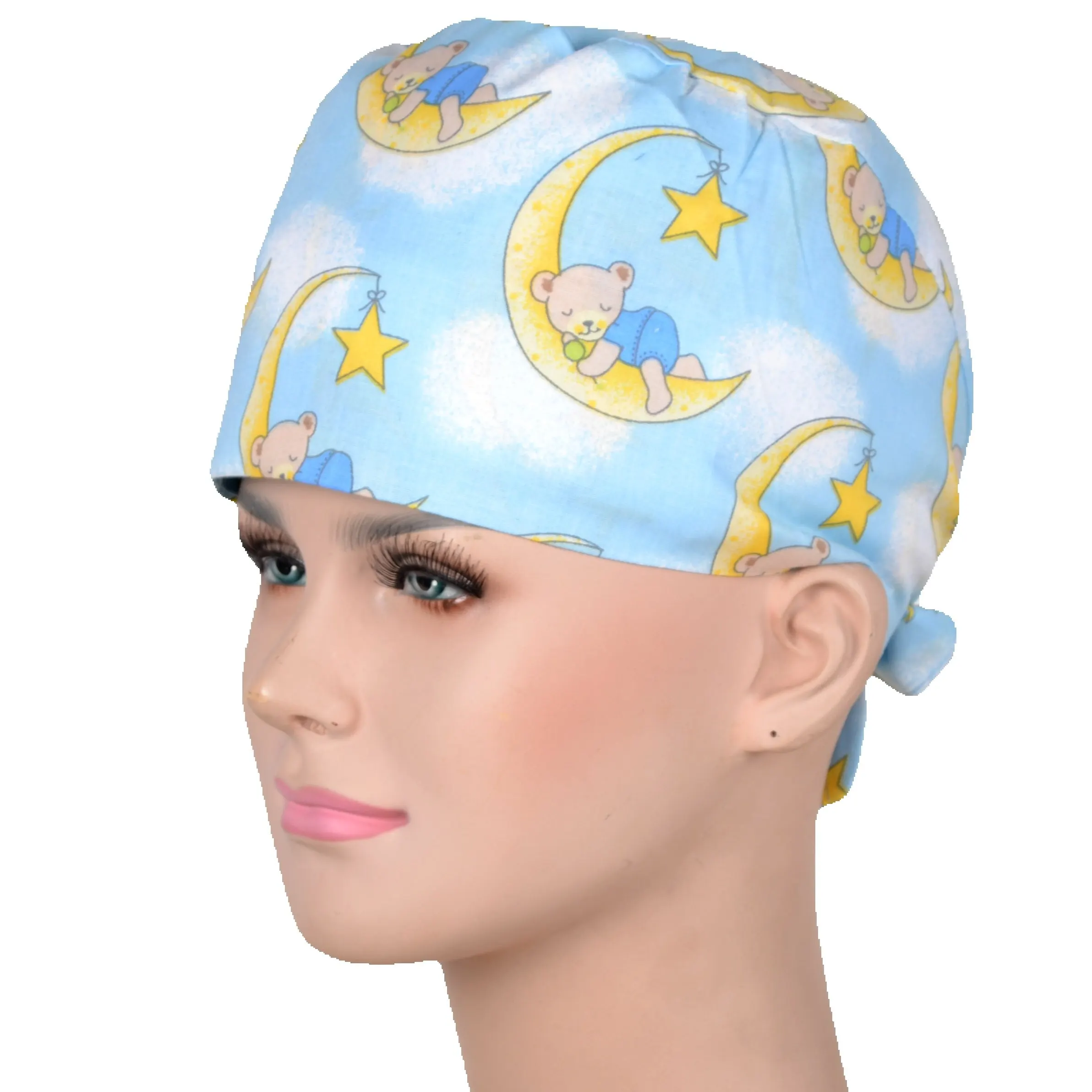 

Scrub Caps For Women And Men Clinical Scrub Hats Print Adjustable Unisex S-M Two Size For Choice