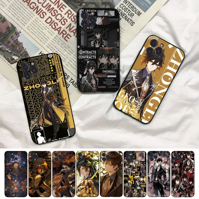 

Genshin Impact Morax Phone Case For iPhone 8 7 6 6S Plus X SE 2020 XR XS 14 11 12 13 Mini Pro Max Mobile Case