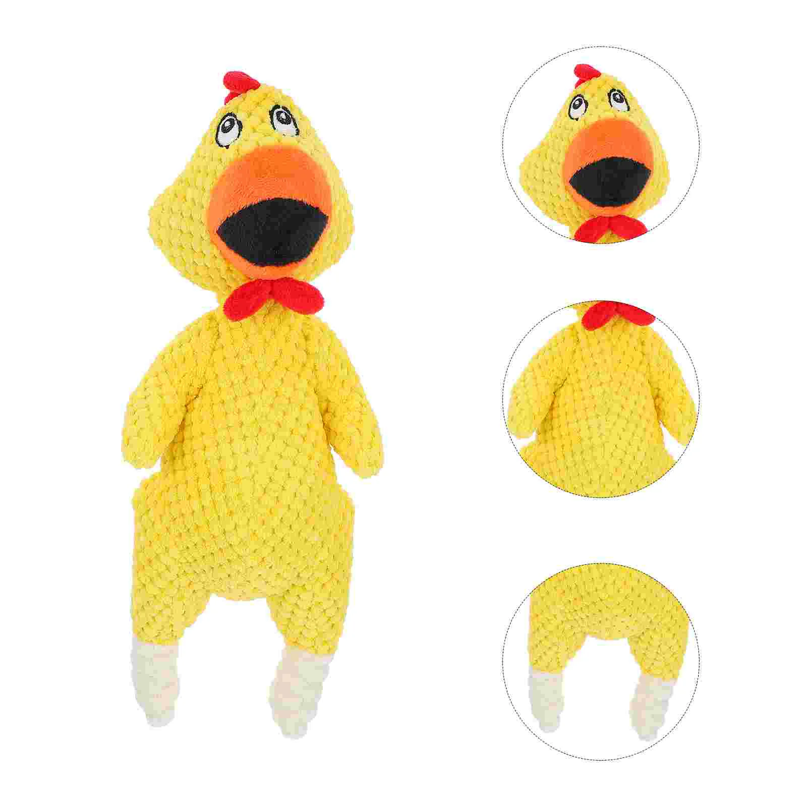 1Pc Chick Dog Squeaky Artificial Sounding Chick Interactive Dog