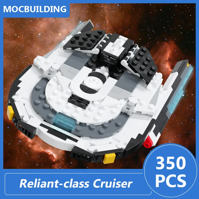 

Reliant-class Light Cruiser 1:1250 Scale Model Moc Building Blocks Diy Assemble Bricks Space Educational Kids Toys Gifts 350PCS