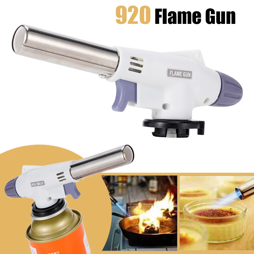 

Cooking Gas Brazing Soldering Butane Heating Burner Autoignition Torch Barbecue Burner Blowtorch Welding Gas Lighter Gun Flame