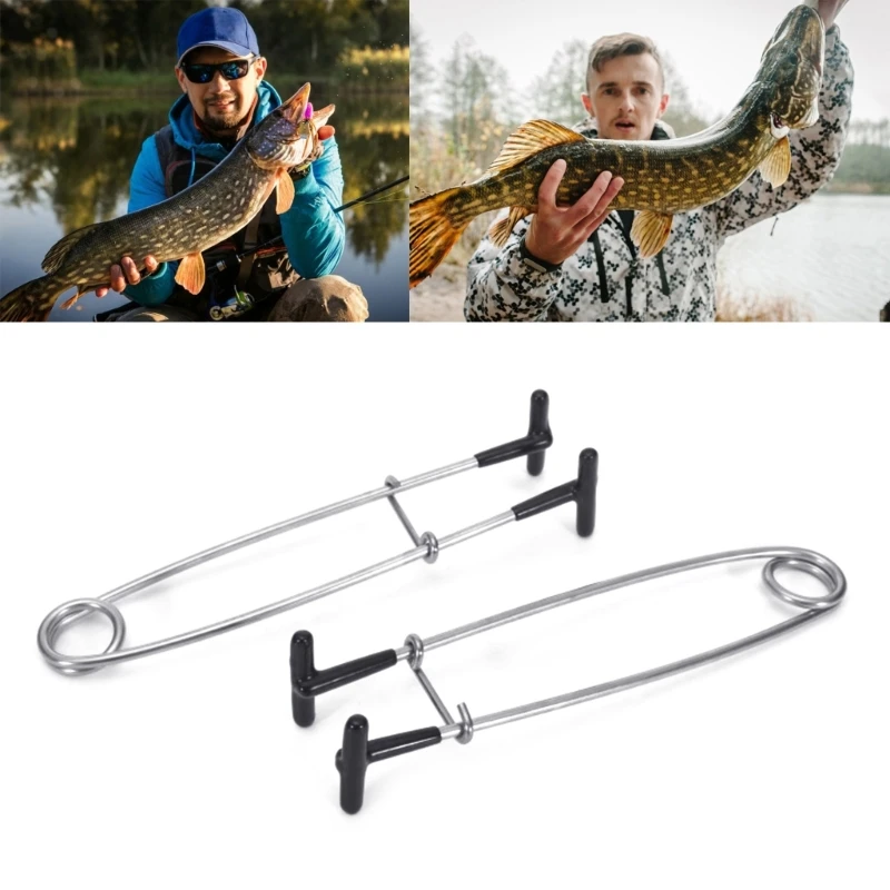 

T shaped Fish Mouth Spreader Stainless Steel Fish Hook Remover Mouth Opener Portable Fish Mouth Saltwater Fishing Tool