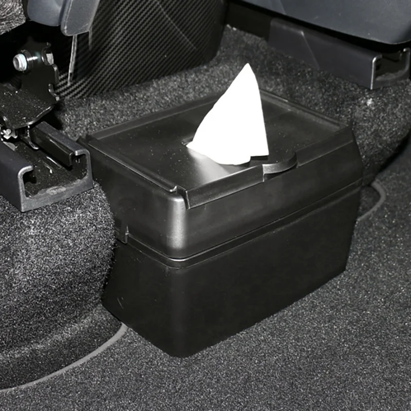 

ABS Rear Seat Tissue Storage Box Car Modification Rear Central Organizer Box For Tesla Model Y 2021