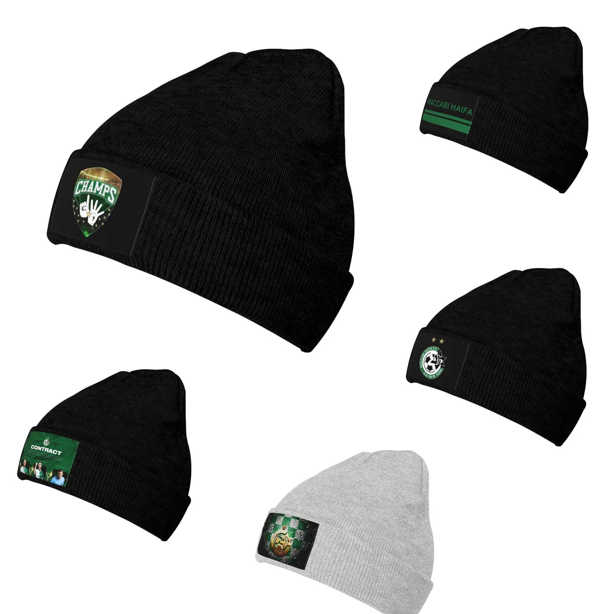 

Maccabi Haifa Winter Warm Knitted hatSport Windproof Hedging Caps Comforable Soft Hiking Cycling Beanies