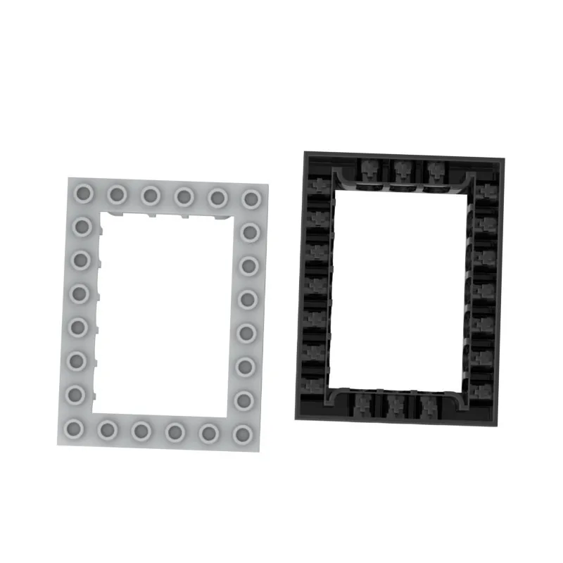 

Радужная свинья MOC детали 32532 40345 высокотехнологичный кирпич 6x8 с открытым центром совместимый кирпич «сделай сам» строительный блок детали ...
