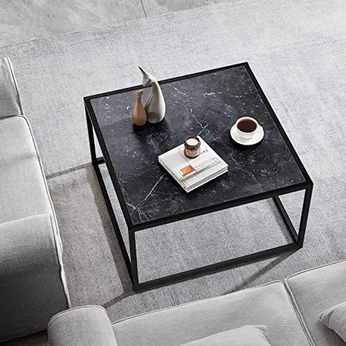 

Coffee Table Small Square Modern Coffee Tables for Small Spaces Simple Farmhouse Low Center Table for Living Room Home Office, R