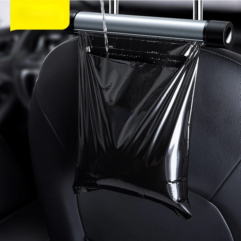

Car Universal Rear Seat Back Garbage Bag Storage Bag Metal Car Storage Bag Storage Garbage Bag for Headrest Back Seat Auto Parts
