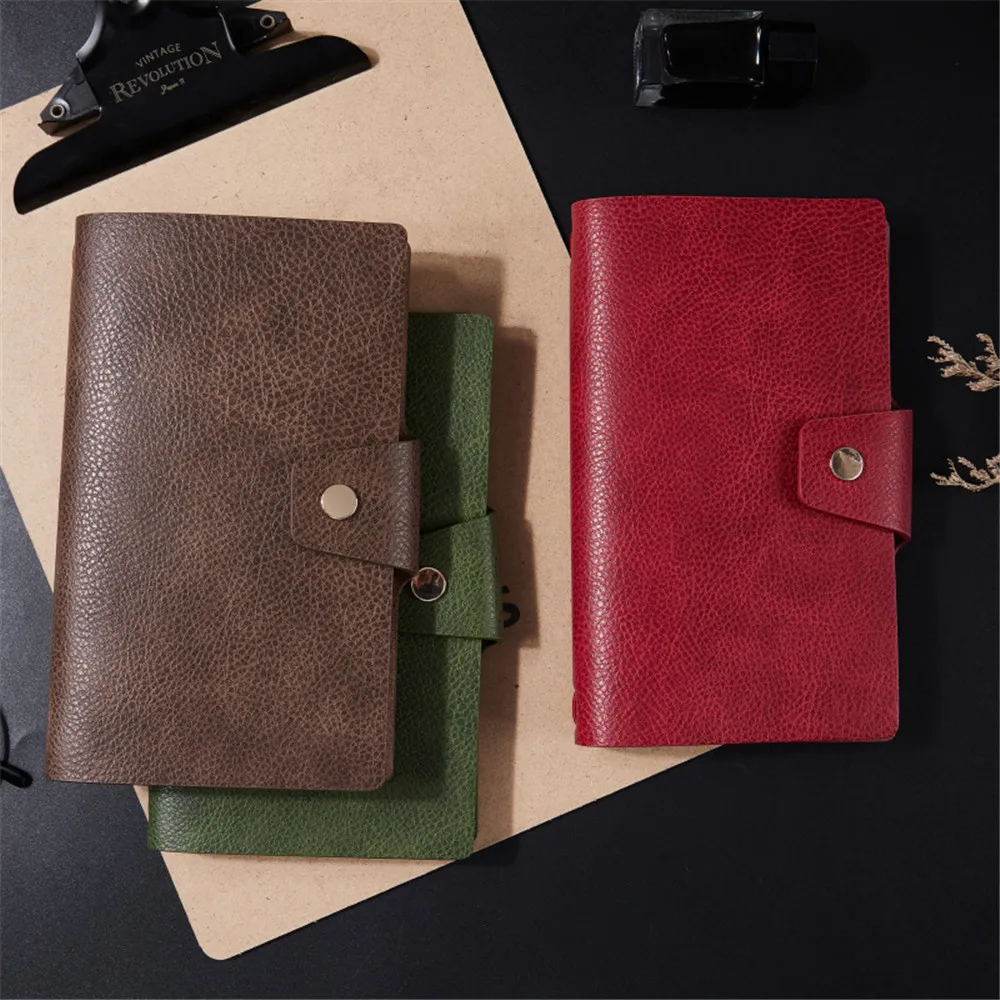 

Винтажный блокнот A6, дневник, карманная книга с ремешком, блокнот со свободными листами, Мини Портативный Органайзер-планировщик, офисные к...