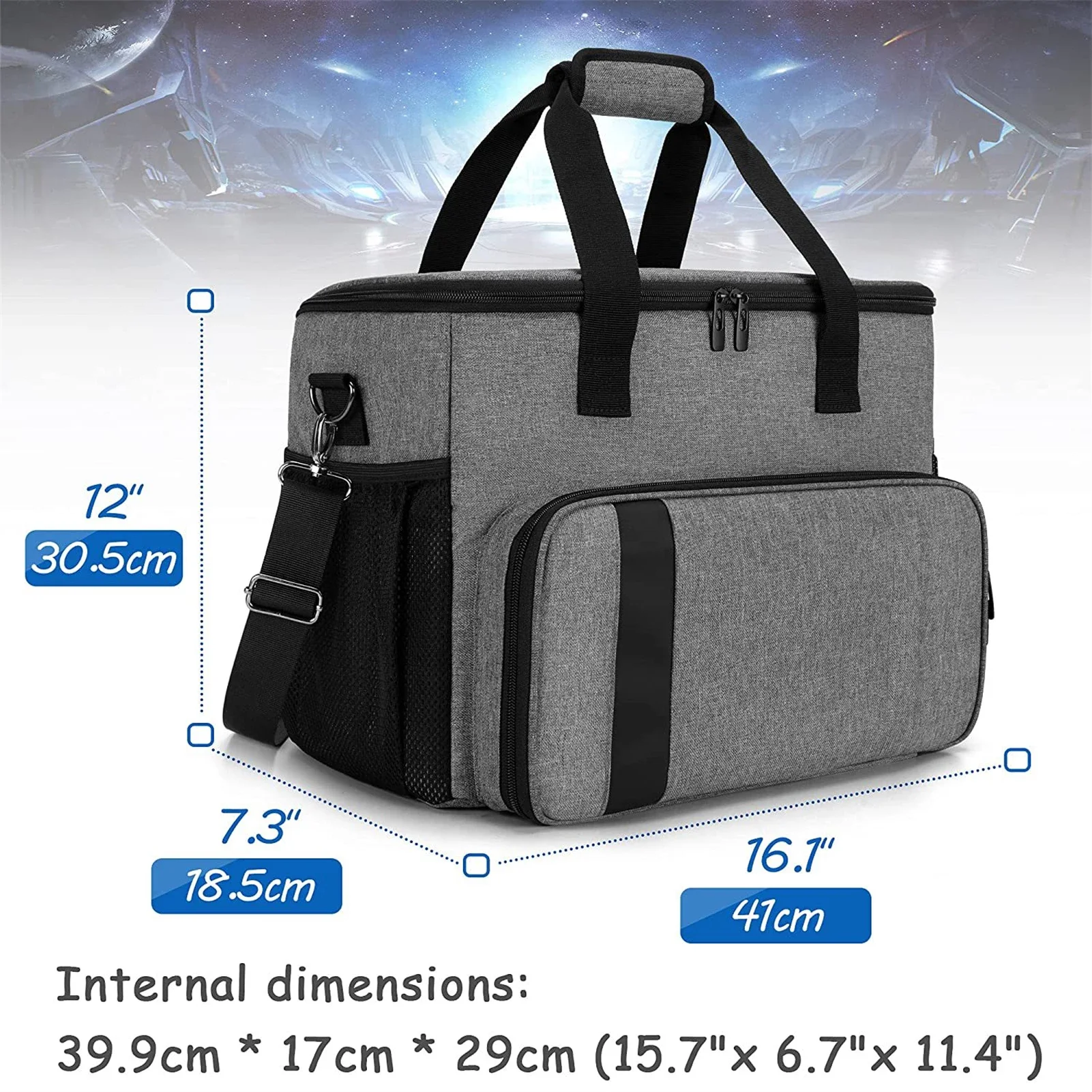 Travel Organizer Storage Bag Tote for Playstation 5 PS4 Pro Accessories Carrying Case for PS5 Console Large Capacity Portable images - 6
