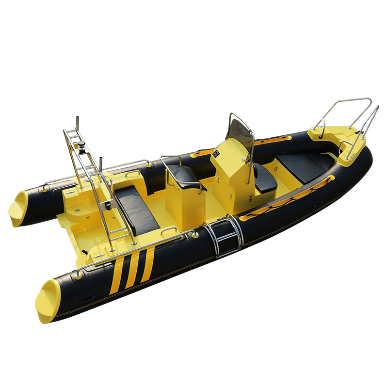 Ce rib 580 Rowing Yacht Boats Fishing Rib Aluminum Kayak Speed Vessel Luxury Fiberglass Pontoon Raft Boat For Water Sport