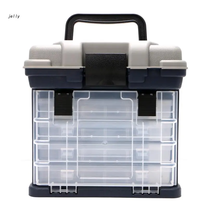 

5-слойная коробка для рыболовных снастей с пластиковой ручкой