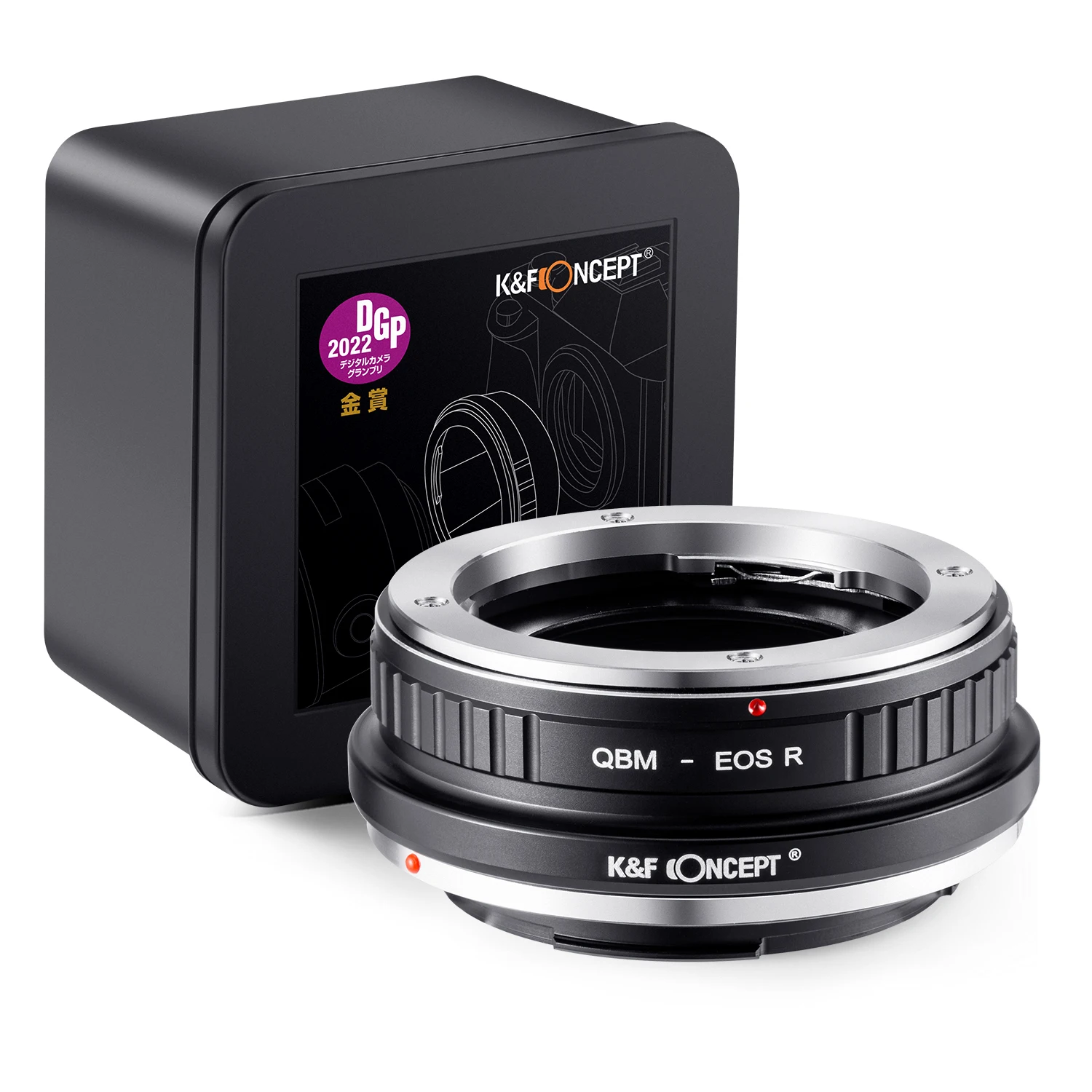 Адаптер для объектива K&ampF Concept QBM на EOS R крепления Rollei Canon RP R5II R1 R3 R5 R50 R6 R6II R7 R8 R10 R100